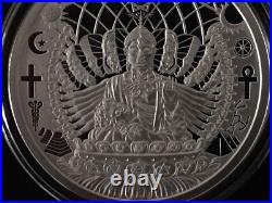 1 oz silver proof The Great Work MiniMintage 2021.999 Pure COA BOX SSG Buddha