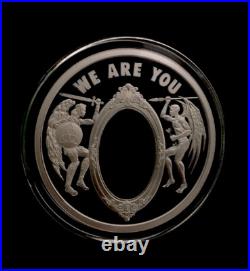 1 oz silver proof We Are You. 999 Pure COA BOX SSG Angels Demons Devil Christian