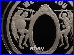 1 oz silver proof We Are You. 999 Pure COA BOX SSG Angels Demons Devil Christian