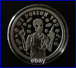 1 oz silver proof We Poison You V2.999 Pure COA BOX SSG Silver Shield Limited
