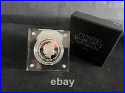 1oz. 999Silver Proof 2016The Force Awakens#2621/10,000OGP+Frame+COA+BOX