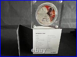 1oz. 999Silver Proof 2016The Force Awakens#2621/10,000OGP+Frame+COA+BOX