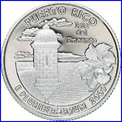 2000-2009 S State Quarter 90% Silver Proof Set Run No Boxes or COAs 51 Coins