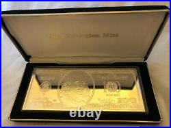 2000-4 oz Proof Silver Bar. 999 fine, COA- Hundred Dollars withcase and Gift Box