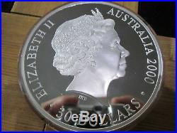 2000 AUSTRALIA SYDNEY OLYMPICS SILVER PROOF ONE KILO 1kg $30 COIN BOXED No1224