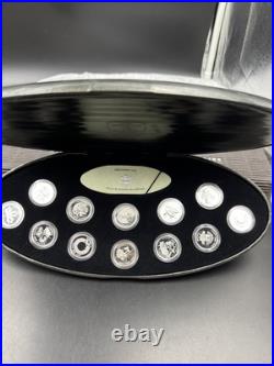 2000 Canada 12 Coin Sterling Silver Millenium Proof Quarter Set with Box & COA #E1