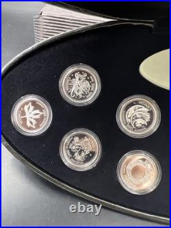 2000 Canada 12 Coin Sterling Silver Millenium Proof Quarter Set with Box & COA #E1