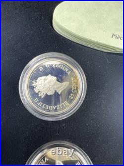 2000 Canada 12 Coin Sterling Silver Millenium Proof Quarter Set with Box & COA #E1