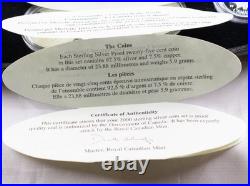 2000 Millennium Quarter 25c Silver 12 piece Proof Set Canada Box/COA See Descrip