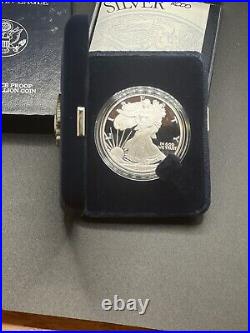 2000 P American Eagle Silver Dollar Proof with Box and COA