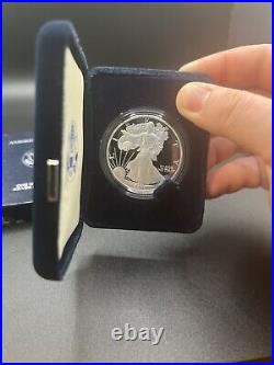 2000 P American Eagle Silver Dollar Proof with Box and COA