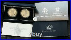 2000-P U. S. & Iceland Leif Ericson Millennium Proof Silver Dollar Box & COA