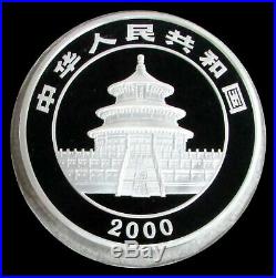 2000 Silver China 1 Kilo Proof 300 Yuan Panda 2,000 Minted Box & Coa