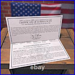 2000 US Mint/Icelandic Leif Ericson Proof 90% Silver 2-Coin Set w BOX & COA