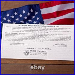 2000 US Mint/Icelandic Leif Ericson Proof 90% Silver 2-Coin Set w BOX & COA