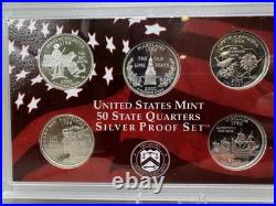 2000 United States US Mint Silver Proof 10 Coin Set Box COA OGP