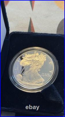 2000-W American Silver Eagle 1 oz Proof Bullion $1 Coin With OGP BOX & COA