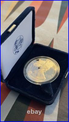 2000-W American Silver Eagle 1 oz Proof Bullion $1 Coin With OGP BOX & COA