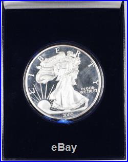 2000 Washington Mint Silver American Eagle Proof 1/2 Troy Pound. 999 Silver Box