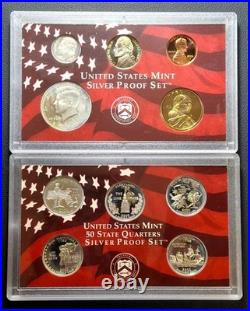 2000-s Silver Proof Set. In Original Government Box With Coa