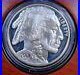 2001 $1 American Buffalo Silver Dollar Amazing Proof Silver Coin Wood Box (M255)