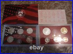 2001 & 2006 Silver Proof Sets Plus 2004 Proof Silver Quarter Set WithBox and COA
