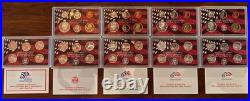 2001-2014 US Mint Silver Proof Set Lot (20 Items) with Box & COA 90% Silver