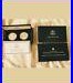 2001 BUFFALO SILVER DOLLAR 2-COIN SET PROOF & UNCIRCULATED with BOX & COA