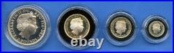 2001 Britannia Silver Proof 4 Coin Collection Royal Mint #043 with Box COA