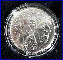 2001 Buffalo Two Coin Silver Dollar Commemorative US Mint Set with Box & COA
