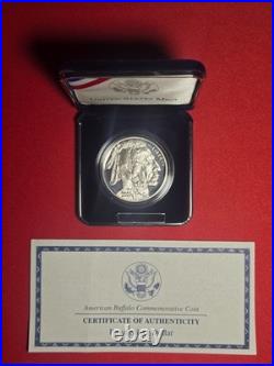 2001-P American Buffalo Proof Silver Dollar COA WithBox
