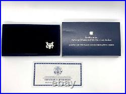 2001 P-D American Buffalo Commemorative coins proof & UNC Silver Dollar box-coa
