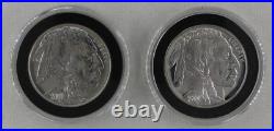 2001 P & D US Mint Buffalo Proof & UNC Silver Dollar 2 Coin Set (No Box or Coa)