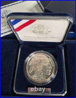 2001 Proof Buffalo Silver Dollar with Box and COA