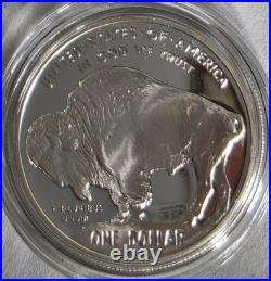 2001 Proof Buffalo Silver Dollar with Box and COA