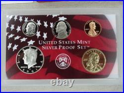 2001-S US Mint Silver Proof Set OGP COA & Box 10 Coins United States