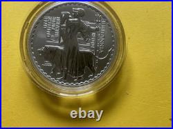 2001 UK Royal Mint Britannia One Ounce Silver Proof. 958 Coin With Box And COA