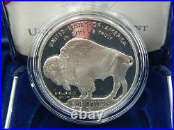 2001 US American Buffalo Proof Silver Dollar Commemorative with Box & COA