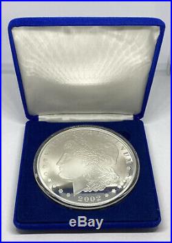 2002 12 oz Morgan Dollar Copy Proof 999 Fine Silver Mint Capsule Box