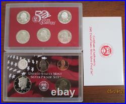 2002 & 2003 Silver Proof Sets 2 complete sets with COA's and boxes