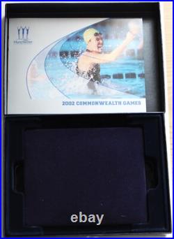 2002 Commonwealth Games Manchester Silver Proof 4-Coins £2 Set, Royal Mint Box