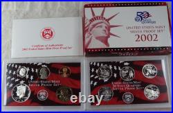 2002-S US Mint Silver Proof Set OGP COA & Box 10 Coins United States 2002-S US Mint Silver Proof Set OGP COA & Box 10 Coins United States