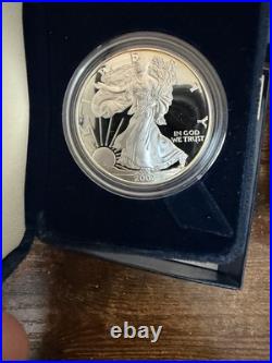 2002 Silver Eagle Proofs 2 Coins 1 Price In Original Boxes
