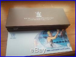 2002 Silver Proof Piedfort Commonwealth Games £2 Coin Set Box COA Manchester no1