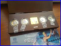 2002 Silver Proof Piedfort Commonwealth Games £2 Coin Set Box COA Manchester no1