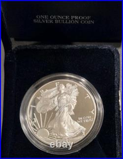 2003-P Proof American Silver Eagle Dollar $1 Box & COA US Mint Bullion