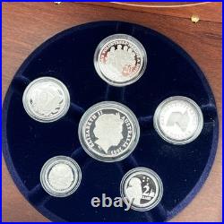 2003 Royal Australian Mint Fine Silver Proof Set Jarrah Presentation Box
