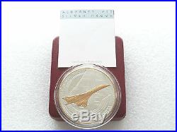 2003 Royal Mint Last Flight Concorde £10 Pound Silver Proof 5oz Coin Box Coa