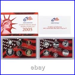 2003 S 2008 S United States Mint SILVER Proof Set / Box & COA 6 Proof Sets