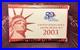 2003 United States Mint Silver Proof Set with State Quarters, Box & COA